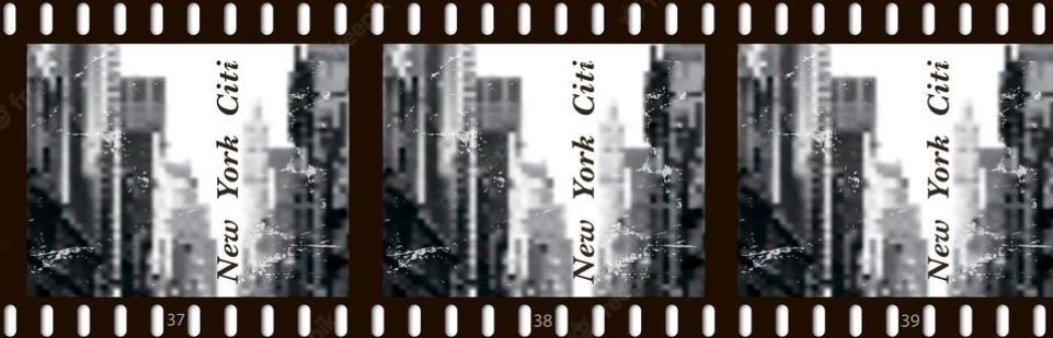New York City Filmstreifen und Stadtplan