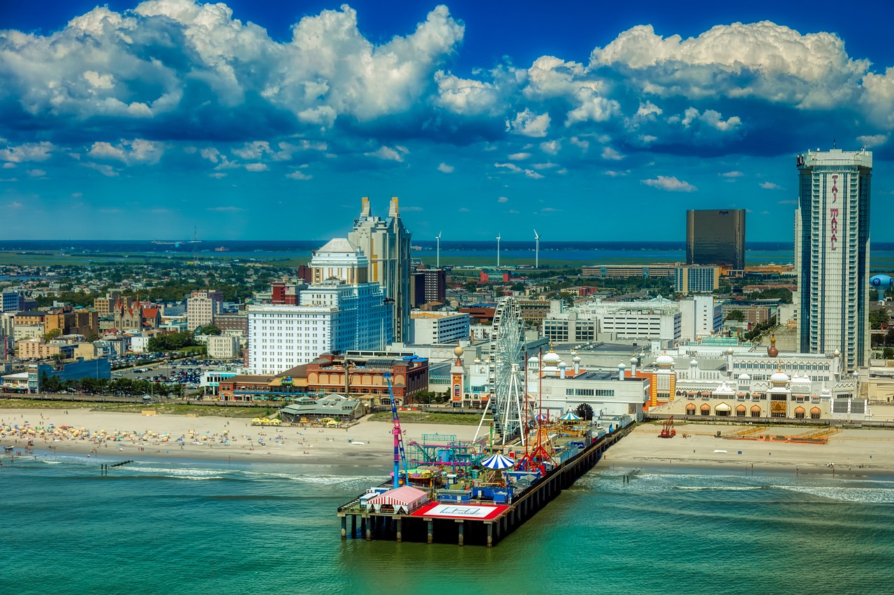 Stadtplan von Atlantic City mit Allen Casinos 🌆